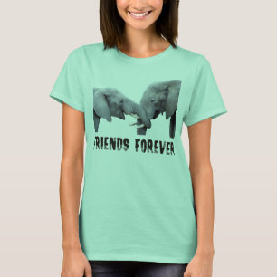 Krama för vänför evigtelefanter/som omfamnar t-shirt