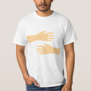 Krama händer kramar fritt t shirt