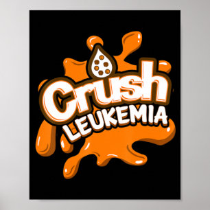 Krama Leukemi - medvetandegrad Blodcancerbekämpnin Poster