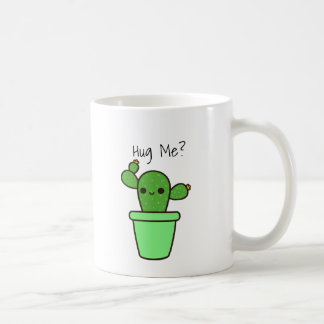 Krama mig den gröna kaktusmuggdesignen kaffemugg