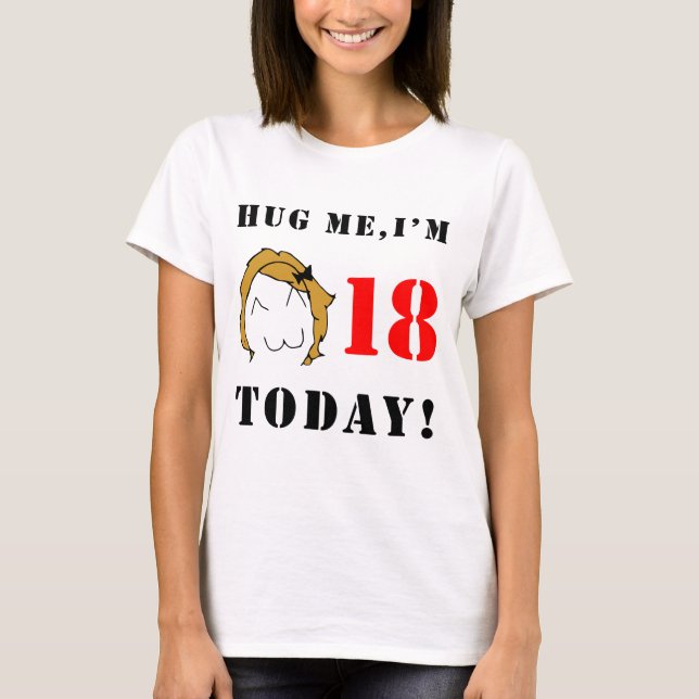 Krama mig, I-förmiddag 18 i dag! - Derpina Tee (Framsida)