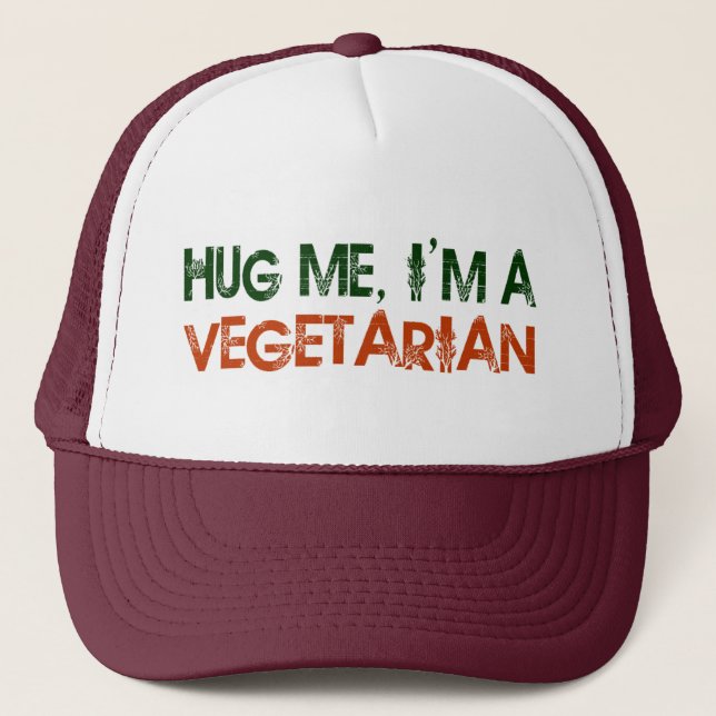 Krama mig I-förmiddagen en vegetarian Truckerkeps (Framsida)