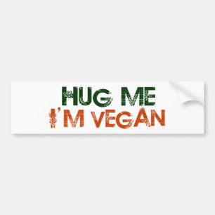 Krama mig I-förmiddagveganen Bildekal