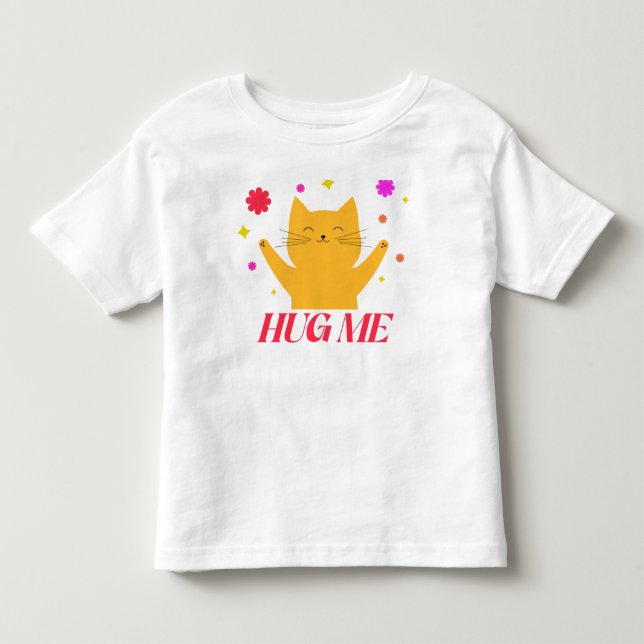 krama mig söt katt baby t-shirt (Framsida)