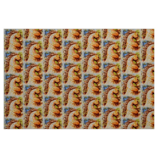 kråma sig mustangs tyg (Fat Quarter)