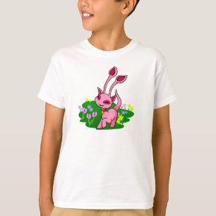 Kråma sig rosa Aisha till och med blommor T-shirt