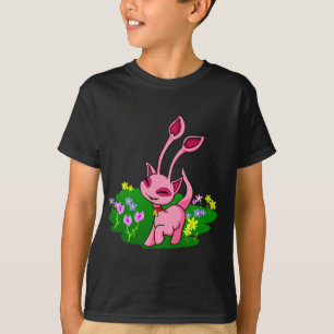Kråma sig rosa Aisha till och med blommor T-shirt