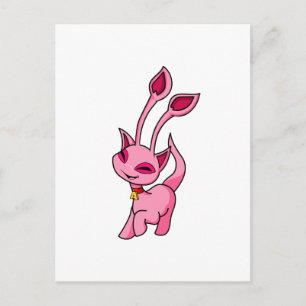 Kråma sig rosa Aisha Vykort