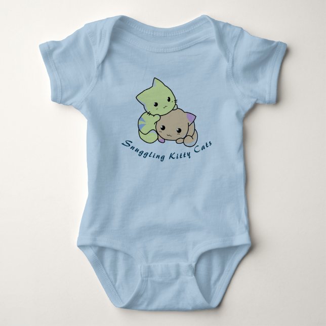 Kramande Kitty Katter T Shirt (Framsida)
