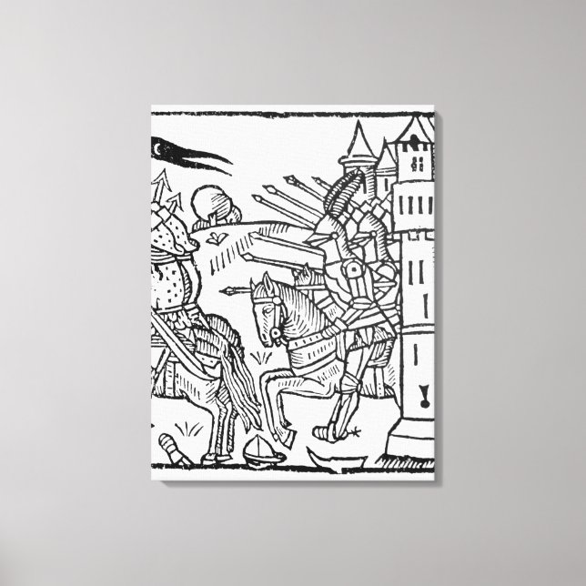 Kramande knivar åker ut för att åka till Battle Canvastryck (Framsida)