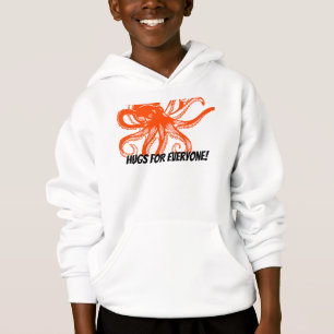 Kramande orange bläckfisk t shirt
