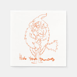 Kramar dina demoner pappersservett