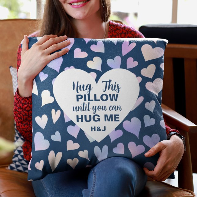 Kramar du denna kudde från flottan Tills du kan kr (Custom Navy Hug This Pillow Until You Can Hug Me
)
