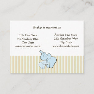 Kramar för elefant för blått för baby tilläggskort