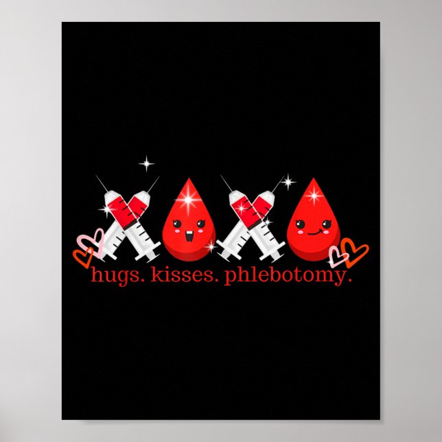 Kramar Kyss Flebotomi Alla Hjärtans Dag Flebotomis Poster (Framsidan)