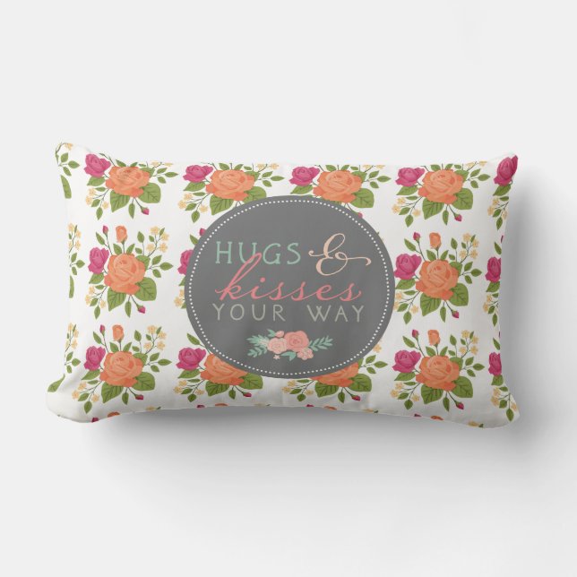 Kramar & kyssar som din Lumbar kudder långt Lumbarkudde (Framsida)