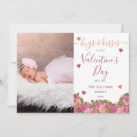 Kramar kysser blom- valentin för vattenfärgen foto