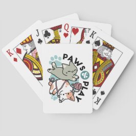Kramar och leker – Bedårande kattillustration Casinokort
