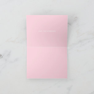 Kramar & pussar rosa vit modern fet typografi kort