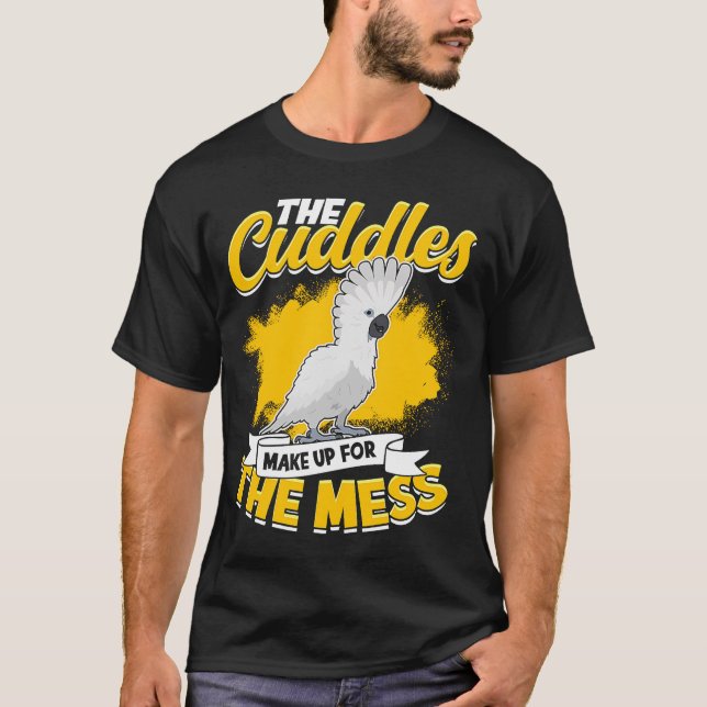 Kramarna Uppväger Röset Papegoja Paraply C T Shirt (Framsida)