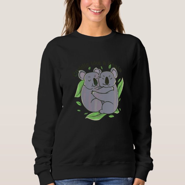Kramas som ett koalapar Relationsmål Djur   T Shirt (Framsida)