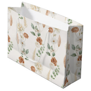 Krämbruna bohemiska blommor bröllopsdusch
