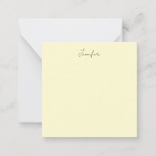 Krämelegant modern minimalist enfaldig namn anteckningskort