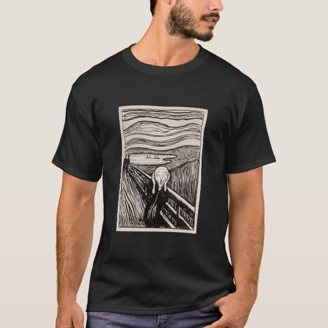 Krämen (1895) från Edvard Munch Poster T Shirt (Framsida)
