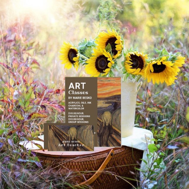 Krämen av Edvard Munch, konstlärare Visitkort (Skapare uppladdad)