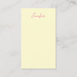 Krämen färg elegant modern minimalistisk enfaldig tilläggskort