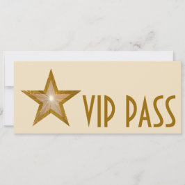 Krämen för VIP PASS-inbjudan till guld Star är lån Inbjudningar