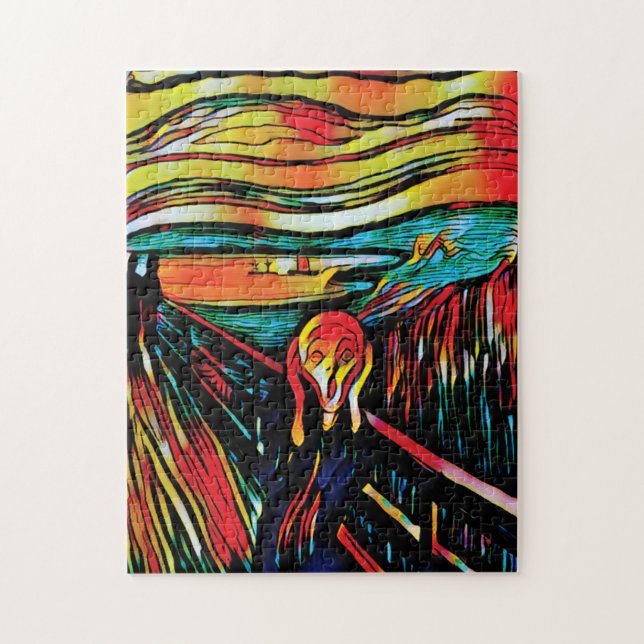 Krämen från Edvard Munch Jigszle Puzzle Pussel (Vertikal)