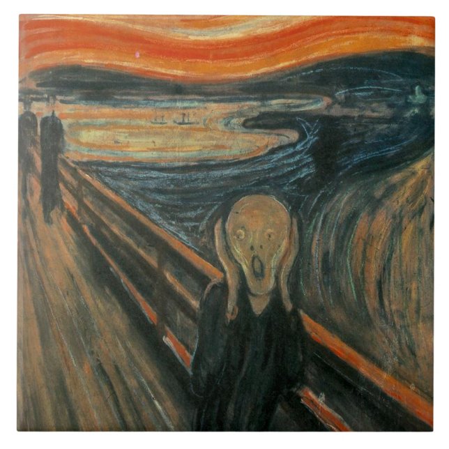Krämen från Edvard Munch Kakelplatta (Framsidan)