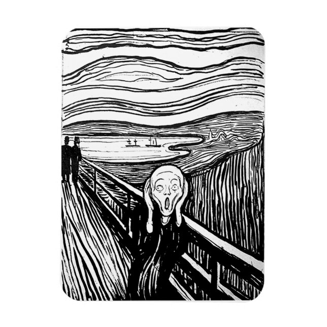Krämen från Edvard Munch Magnet (Vertikal)