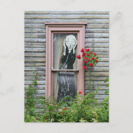 Krämen i ett fönster vykort