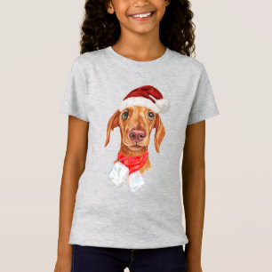 Krämfärgad Dachshund Jul T Shirt