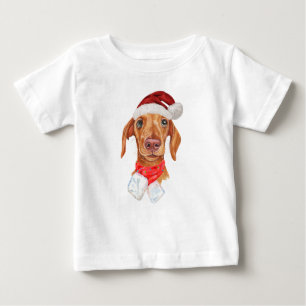 Krämfärgad Dachshund Jul T Shirt