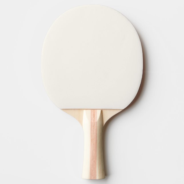 Krämig Blommig Vit Enfärgad Färg Pingisracket (Framsidan)