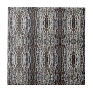 Krämig kakträd barkmönstrat 4,25 kvadrat kakelplatta