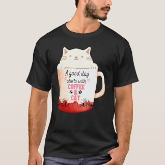 Kramig Katt Kaffe Mugg Katt Av Neko Kaffe Mugg T Shirt