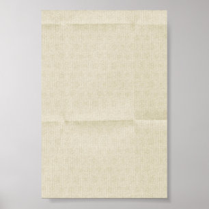 Krämig skrynklig kanfasbakgrund poster