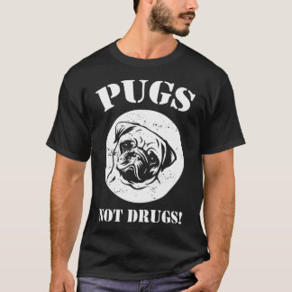 Krämig Tan PUG Springar med orden 'Jag springer' T Shirt