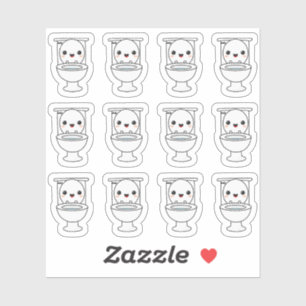 Krämig Toaletträning Barn Toalett Belöning Kawaii Klistermärken