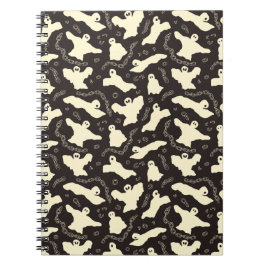 Krämiga spöken - Halloween-mönster. Anteckningsbok