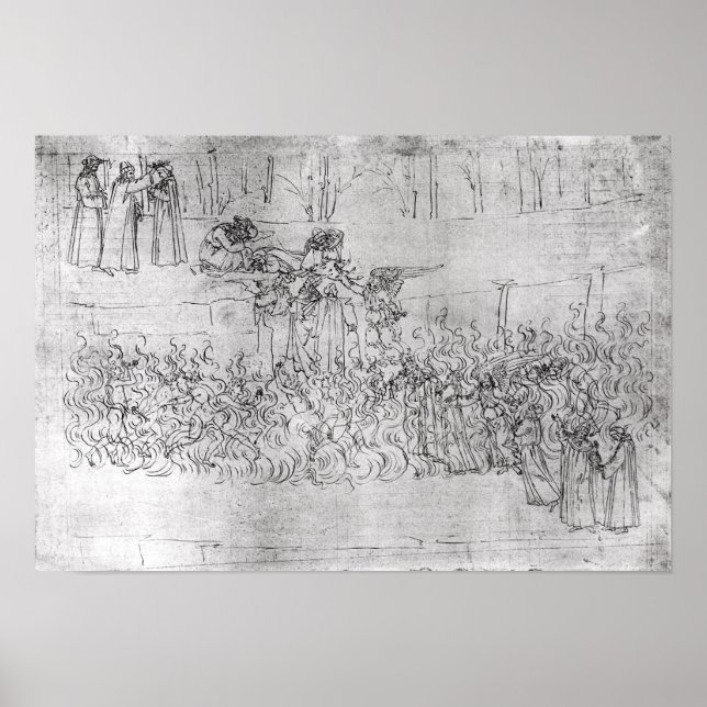 Kramp från "Divine Comedy" av Dante Poster (Framsidan)