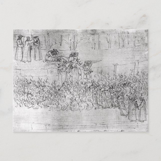 Kramp från "Divine Comedy" av Dante Vykort (Framsida)