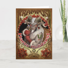Krampi Helgdagar! Kort för hälsning