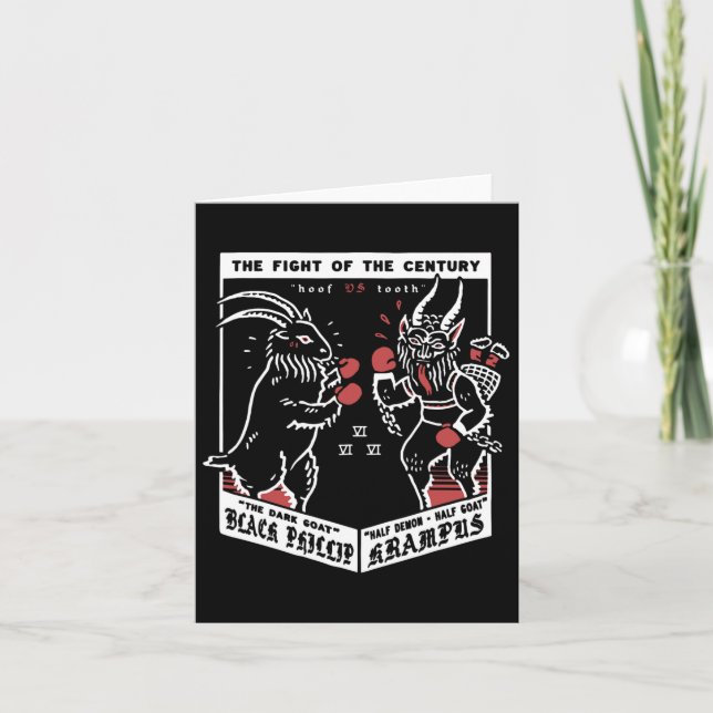 Krampunacht Gruss Von Krampus Krampus Vs Black Ph Kort (Framsida)