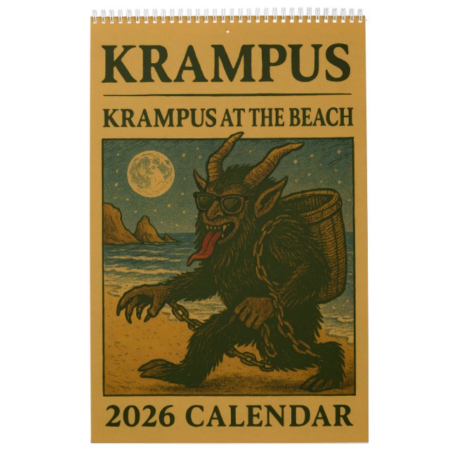 Krampus 2026: Ett år av bus och förödelse Kalender (Omslag)