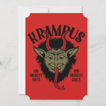 Krampus Ansikte Naughty
